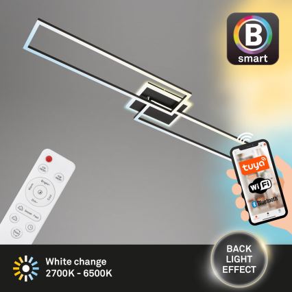 Briloner 3538-015 - Dimmbare LED-Hängeleuchte FRAME 2xLED/20W/230V 2700-6500K Wi-Fi Tuya + Fernbedienung
