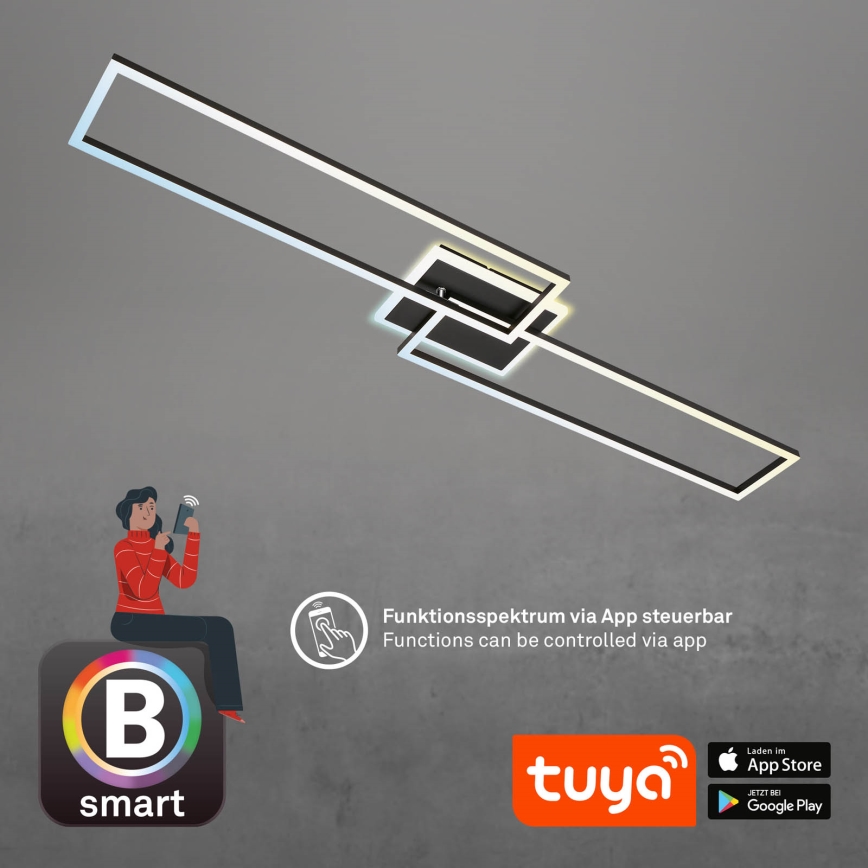 Briloner 3538-015 - Dimmbare LED-Hängeleuchte FRAME 2xLED/20W/230V 2700-6500K Wi-Fi Tuya + Fernbedienung