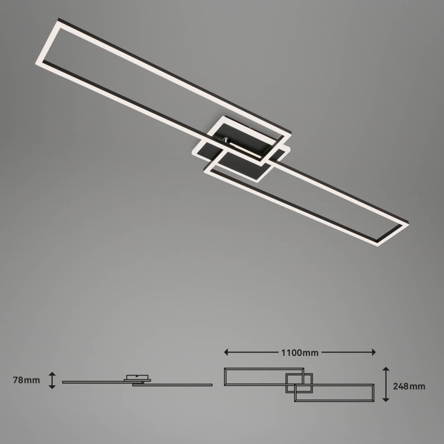 Briloner 3538-015 - Dimmbare LED-Hängeleuchte FRAME 2xLED/20W/230V 2700-6500K Wi-Fi Tuya + Fernbedienung