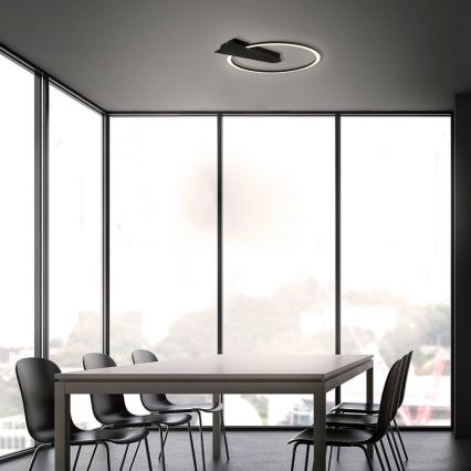 Briloner 3542-015 - Dimmbare LED-Deckenleuchte NICO LED/12W/230V schwarz