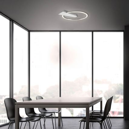 Briloner 3542-018 - Dimmbare LED-Deckenleuchte NICO LED/12W/230V matt Chrom