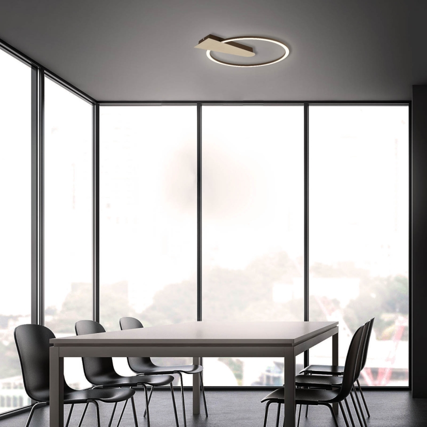 Briloner 3542017 - Dimmbare LED-Deckenleuchte NICO LED/12W/230V golden