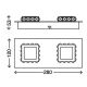 Briloner 3549-028 - LED Deckenleuchte NOBLE 2xLED/5W/230V