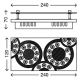 Briloner - 3564-028 - LED Deckenleuchte APLIC 2xLED/5W/230V