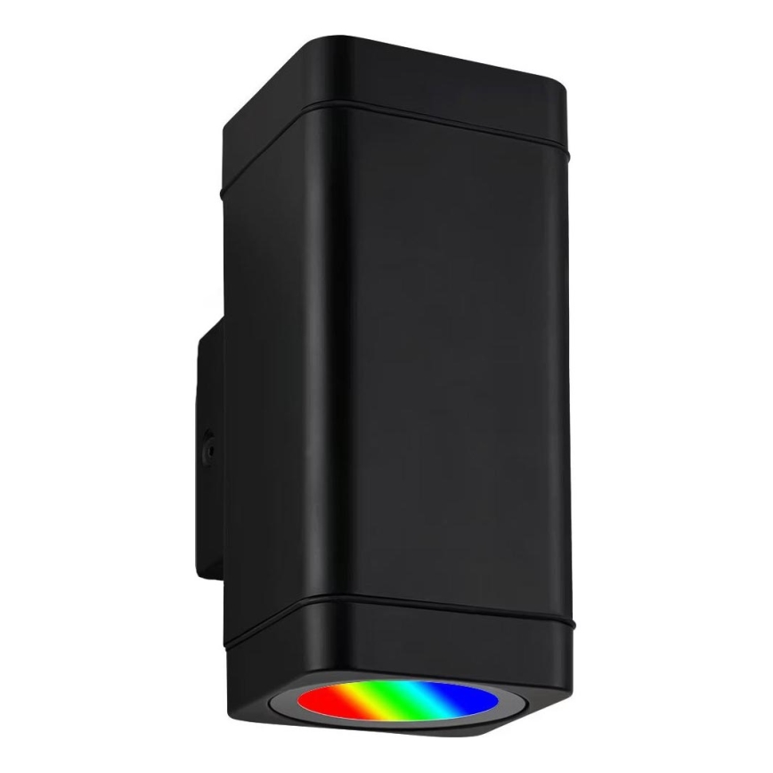 Briloner 3675-025 - Dimmbare LED-RGBW-Wandleuchte für den Außenbereich 2xLED/8,5W/230V 3000-6500K Wi-Fi Tuya IP44 schwarz