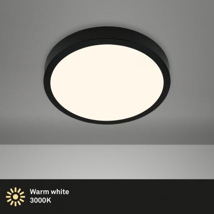 Briloner 3700-015 - LED-Deckenleuchte RUNA LED/16W/230V 3000K d 28 cm schwarz