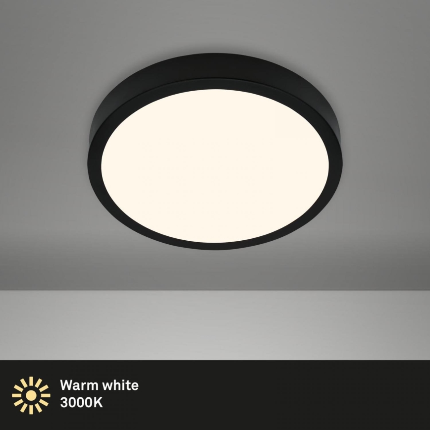 Briloner 3700-015 - LED-Deckenleuchte RUNA LED/16W/230V 3000K d 28 cm schwarz