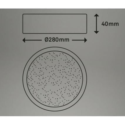 Briloner 3701-015 - Dimmbare LED-Deckenleuchte RUNA LED/18W/230V 2700-6500K + Fernbedienung