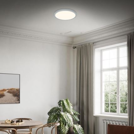 Briloner 3703-014 - LED-Deckenleuchte RUNA LED/24W/230V 3000K d 38 cm silbern