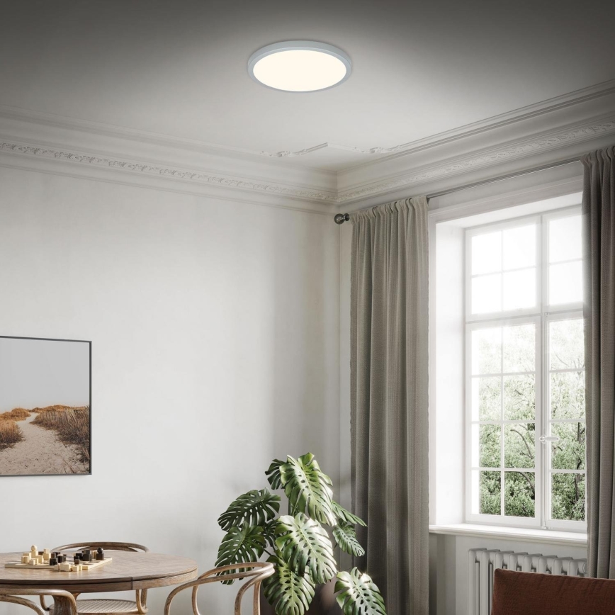 Briloner 3703-014 - LED-Deckenleuchte RUNA LED/24W/230V 3000K d 38 cm silbern