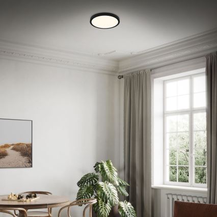 Briloner 3704-015 - Dimmbare LED-Deckenleuchte RUNA LED/22W/230V 2700-6500K schwarz + Fernbedienung