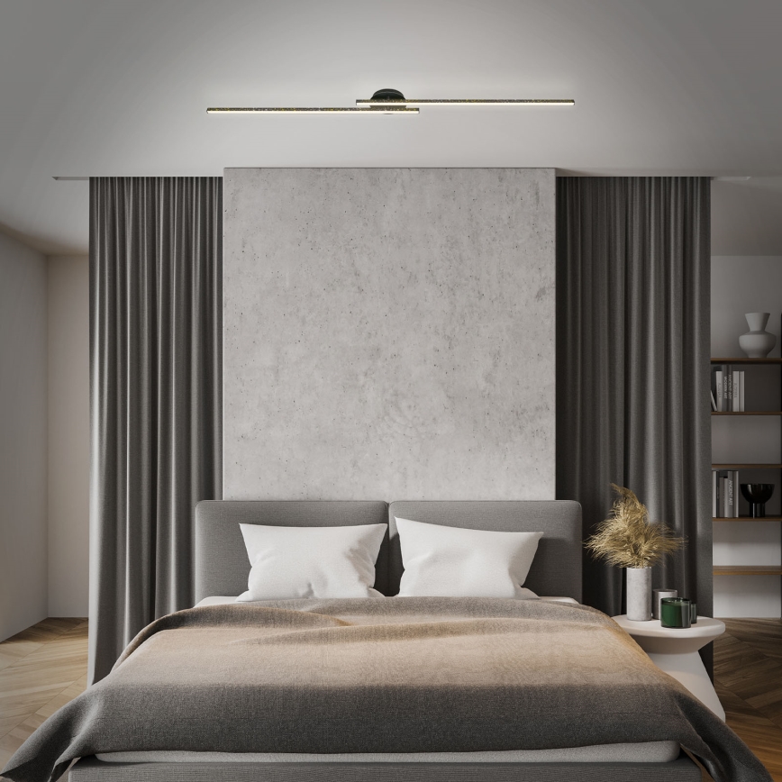 Briloner 3717-025 - LED-Aufbauleuchte REY 2xLED/12W/230V schwarz