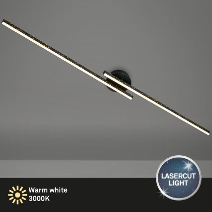 Briloner 3717-025 - LED-Aufbauleuchte REY 2xLED/12W/230V schwarz