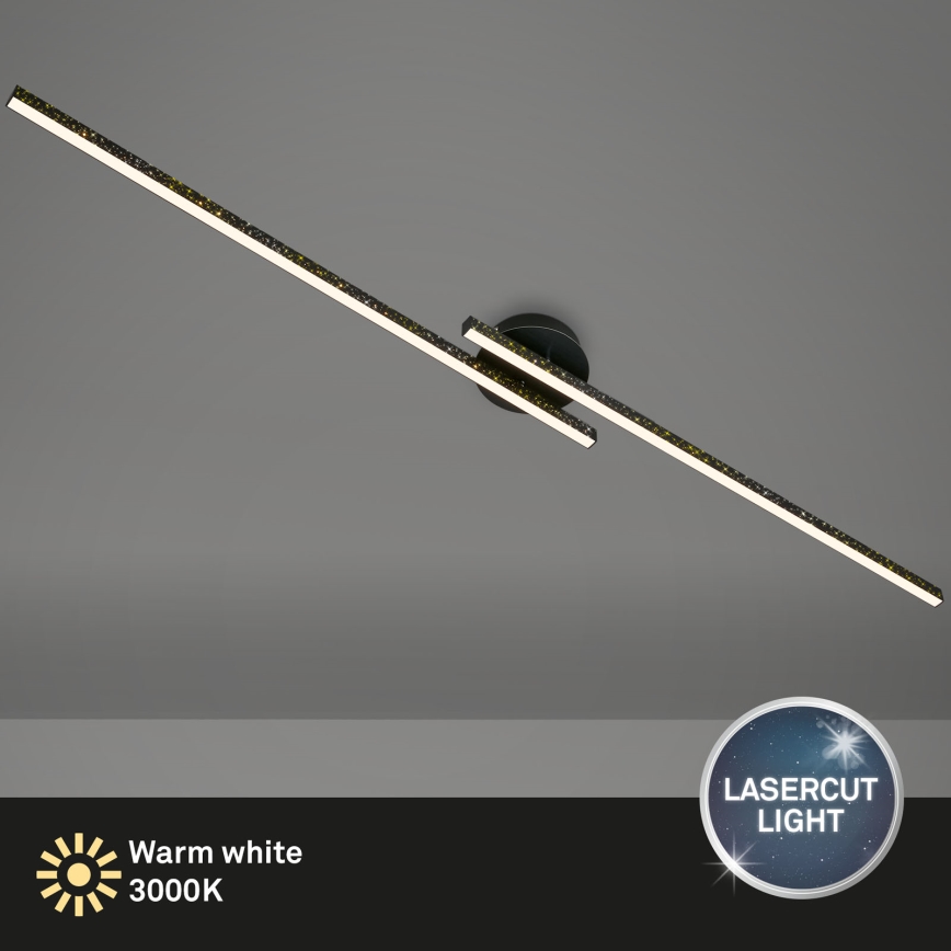 Briloner 3717-025 - LED-Aufbauleuchte REY 2xLED/12W/230V schwarz