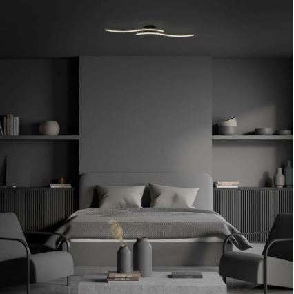 Briloner 3718-025 - LED-Aufbauleuchte REY 2xLED/6W/230V schwarz