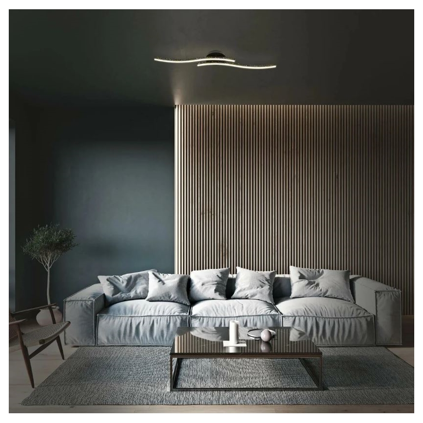 Briloner 3718-025 - LED-Aufbauleuchte REY 2xLED/6W/230V schwarz
