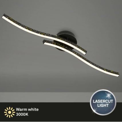 Briloner 3718-025 - LED-Aufbauleuchte REY 2xLED/6W/230V schwarz
