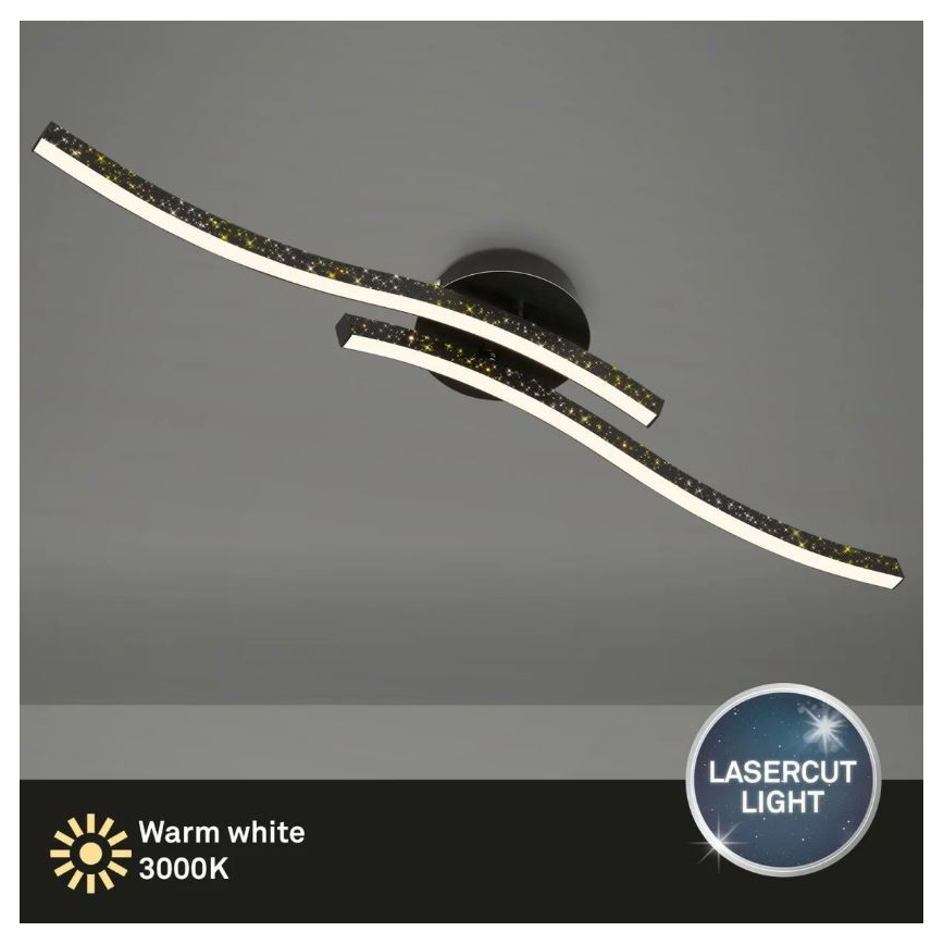 Briloner 3718-025 - LED-Aufbauleuchte REY 2xLED/6W/230V schwarz