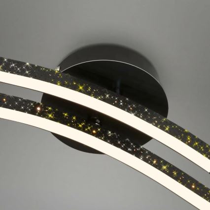 Briloner 3718-025 - LED-Aufbauleuchte REY 2xLED/6W/230V schwarz