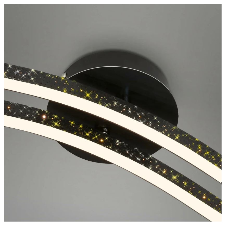 Briloner 3718-025 - LED-Aufbauleuchte REY 2xLED/6W/230V schwarz