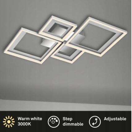 Briloner 3727-019 - Dimmbare LED-Deckenleuchte FRAME LED/38W/230V