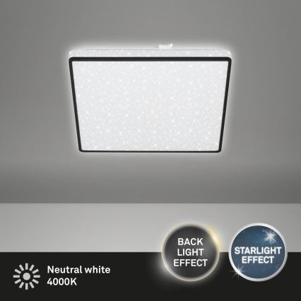 Briloner 3748-415 - LED-Deckenleuchte STAR SKY LED/15W/230V 27x27 cm schwarz