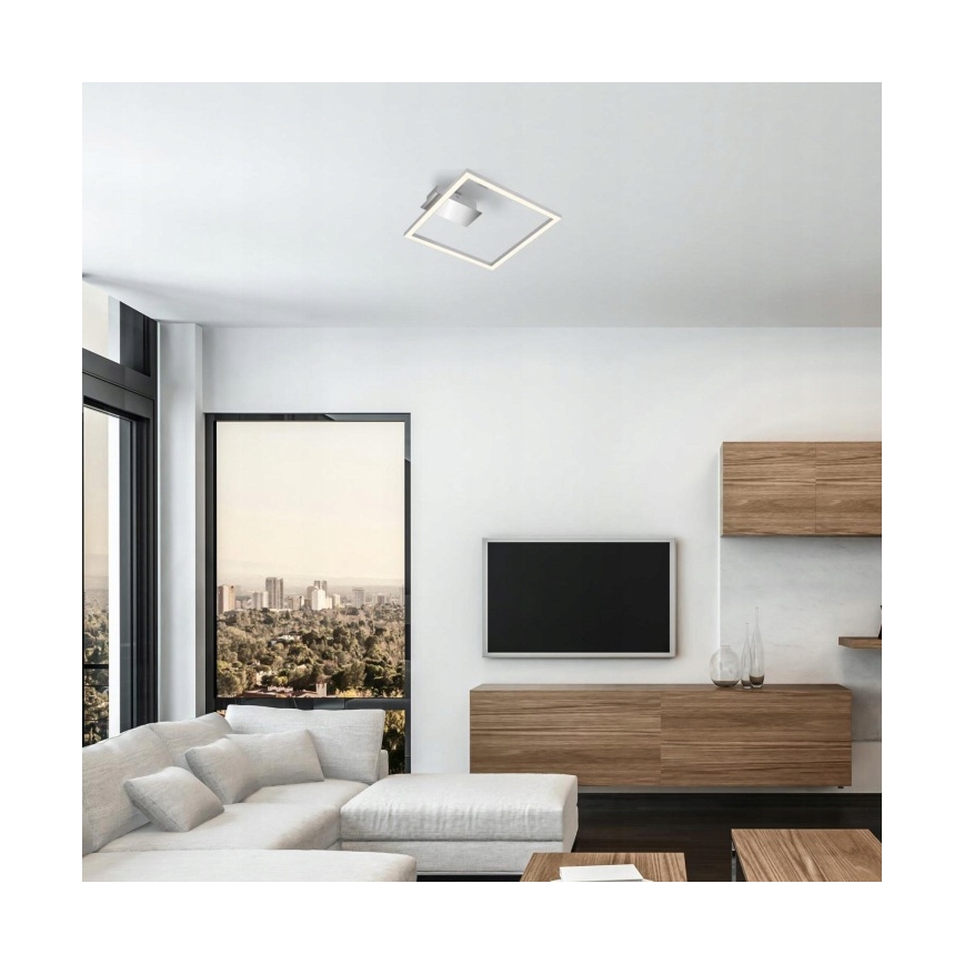 Briloner 3780-014 - LED Deckenleuchte FRAME LED/14W/230V 26,5x25 cm mattchrom