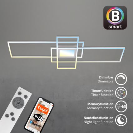 Briloner 3812019 - LED dimmbare Deckenleuchte RAM LED/56W/230V Wi-Fi Tuya 111x42 cm + Fernbedienung