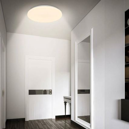 Briloner 3828-016 - LED-Badezimmer-Deckenleuchte mit Bewegungsmelder WALK LED/24W/230V IP54 Ø 35 cm weiß