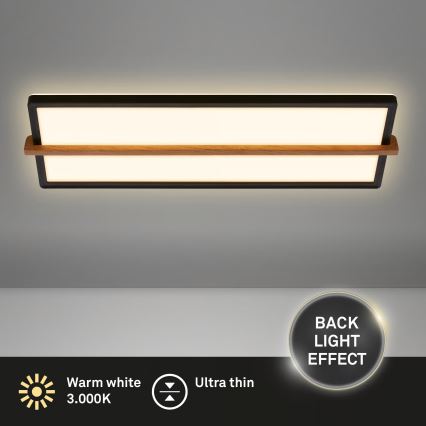 Briloner 3846015 - LED-Deckenleuchte REMSA LED/22W/230V 3000K 60,5x20 cm schwarz