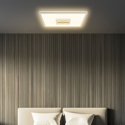 Briloner 3848014 - LED-Deckenleuchte TORO LED/18W/230V 42x42 cm matt-chrom