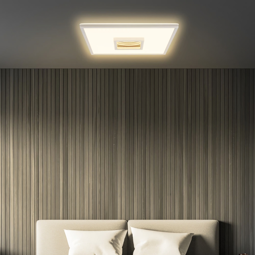 Briloner 3848014 - LED-Deckenleuchte TORO LED/18W/230V 42x42 cm matt-chrom