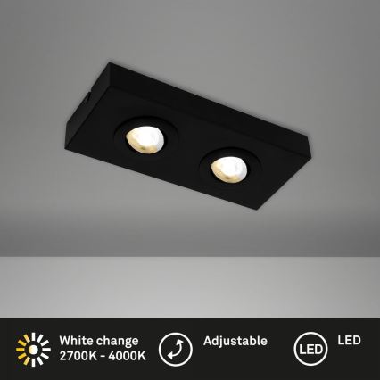 Briloner 3996025 - LED-Strahler CTS 2xLED/4W/230V 2700/4000K schwarz