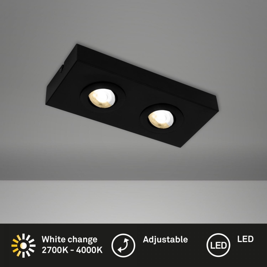 Briloner 3996025 - LED-Strahler CTS 2xLED/4W/230V 2700/4000K schwarz