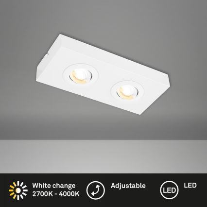 Briloner 3996026 - LED-Strahler CTS 2xLED/4W/230V 2700/4000K weiß