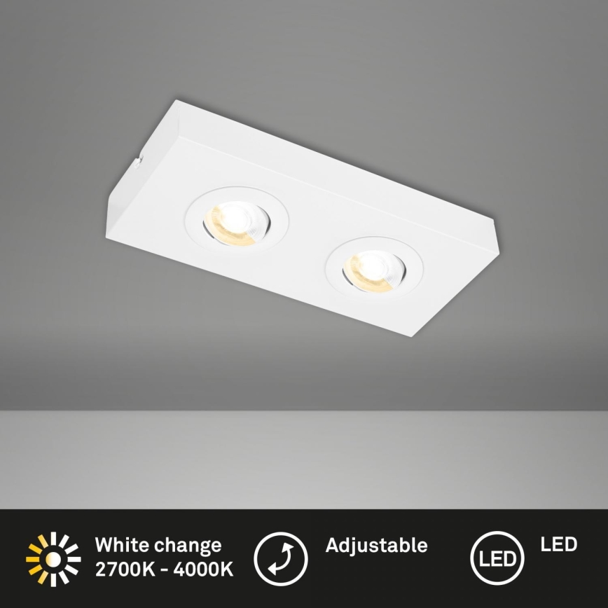 Briloner 3996026 - LED-Strahler CTS 2xLED/4W/230V 2700/4000K weiß