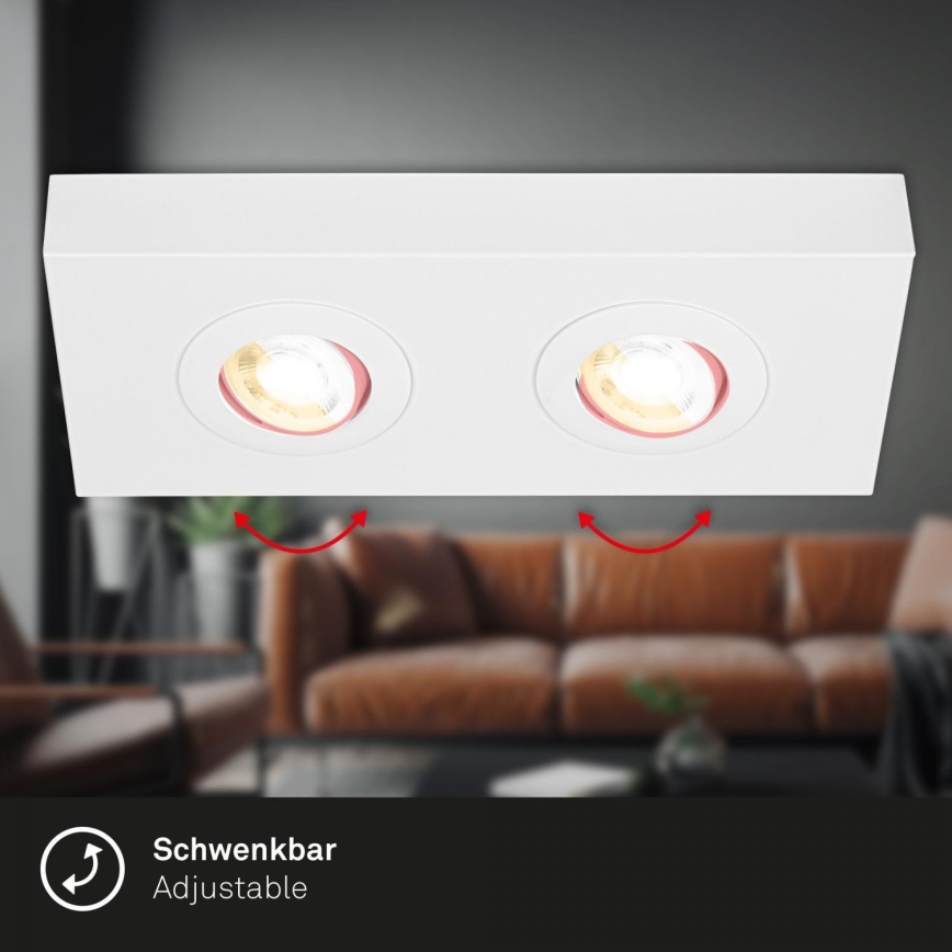 Briloner 3996026 - LED-Strahler CTS 2xLED/4W/230V 2700/4000K weiß