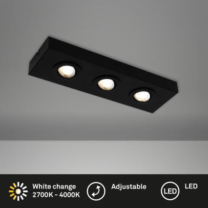 Briloner 3996035 - LED-Strahler CTS 3xLED/4W/230V 2700/4000K schwarz