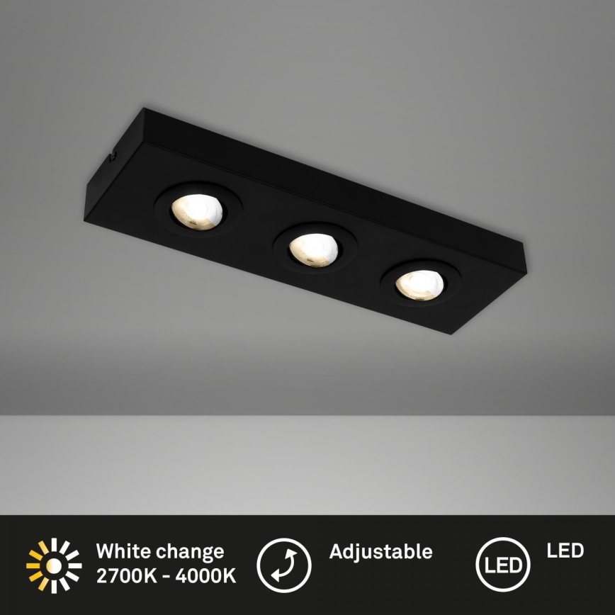 Briloner 3996035 - LED-Strahler CTS 3xLED/4W/230V 2700/4000K schwarz