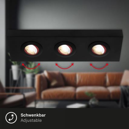 Briloner 3996035 - LED-Strahler CTS 3xLED/4W/230V 2700/4000K schwarz
