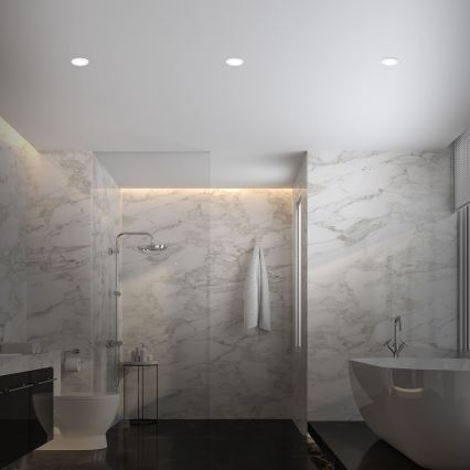 Briloner - SET 3x RGBW LED dimmbare Badezimmer-Einbauleuchte LED/4,8W/230V 3000-6500K IP65 + Fernbedienung