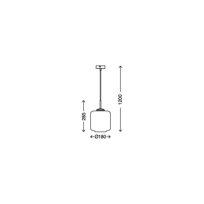 Briloner 4011-017 - Hängeleuchte 1xE27/40W/230V