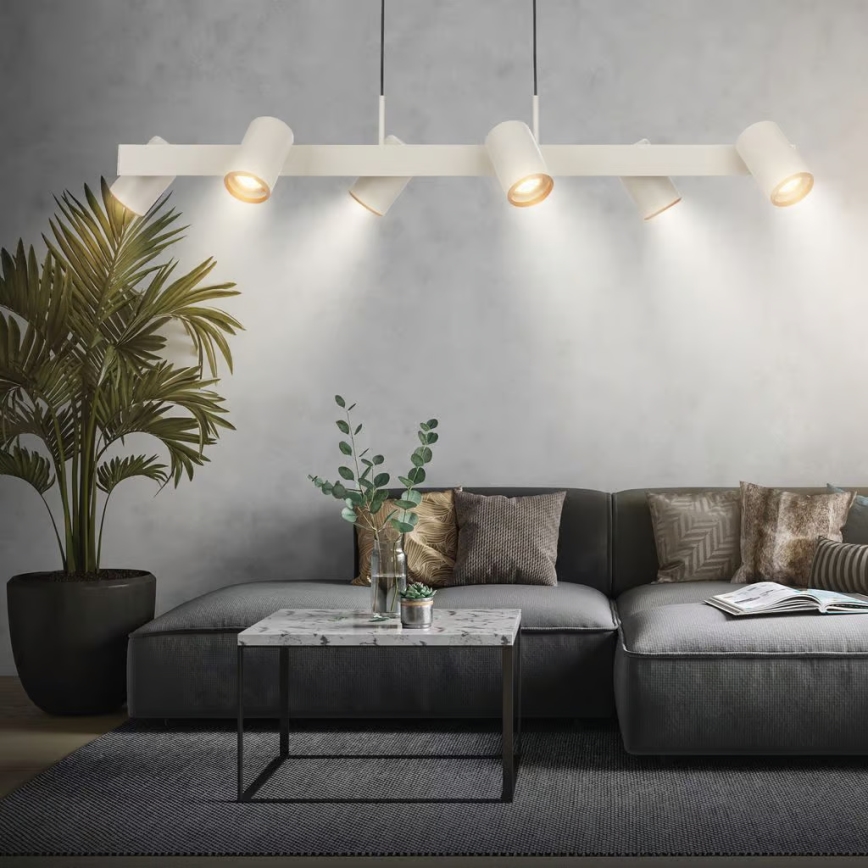 Briloner 4058064 - Seilpendelleuchte ERA 6xGU10/10W/230V cremefarben