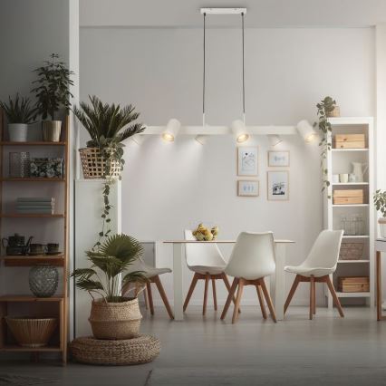 Briloner 4058064 - Seilpendelleuchte ERA 6xGU10/10W/230V cremefarben