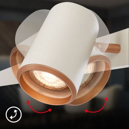 Briloner 4058064 - Seilpendelleuchte ERA 6xGU10/10W/230V cremefarben