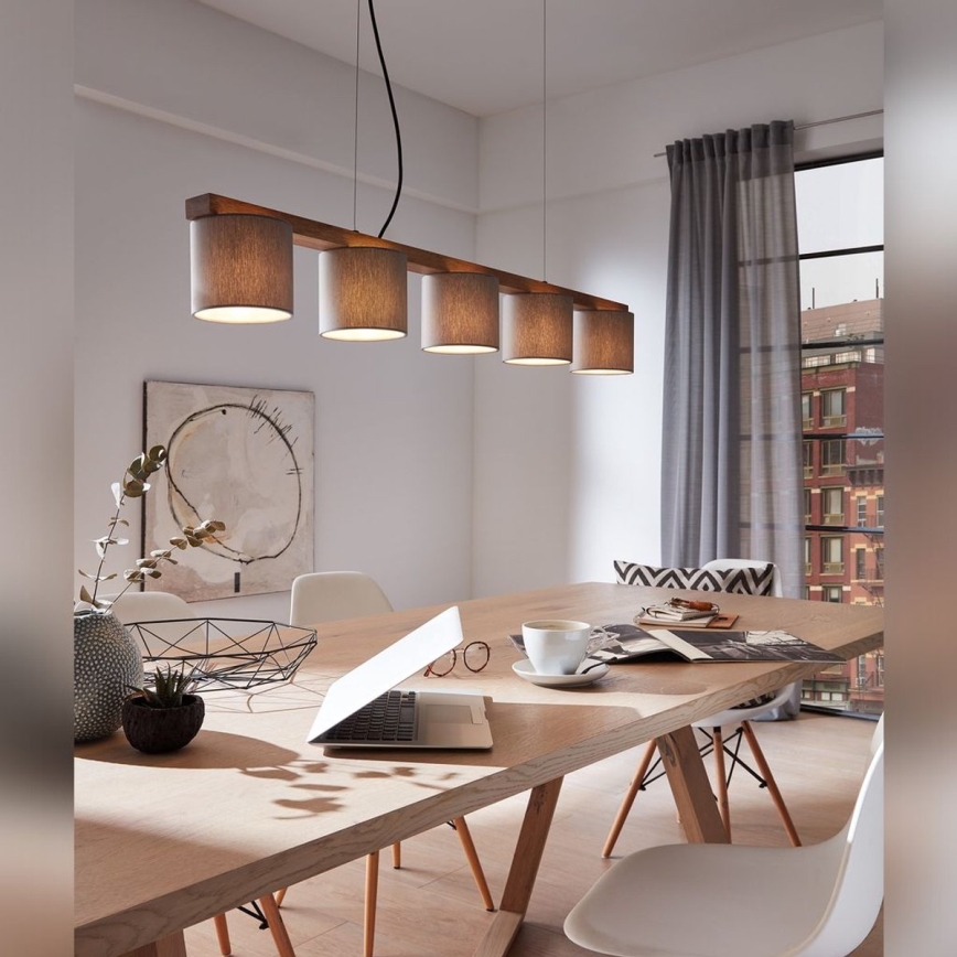 Briloner 4075-054 - Hängeleuchte RHON mit Kabelaufhängung 5xE14/25W/230V