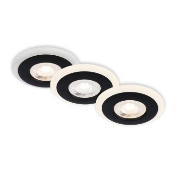 Briloner 7039-035 - SET 3x LED-Einbauleuchte für Badezimmer LED/5W/230V IP44