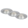 Briloner 7041-034 - SET 3x LED-Einbauleuchte für Badezimmer LED/4,9W/230V IP44 silbern
