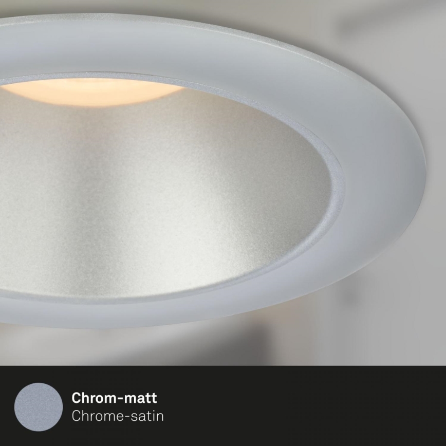 Briloner 7041-034 - SET 3x LED-Einbauleuchte für Badezimmer LED/4,9W/230V IP44 silbern