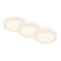 Briloner 7055-036 - SET 3x LED-Einbauleuchte für Badezimmer LED/3W/230V IP44